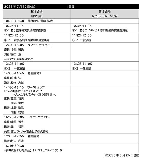 タイムスケジュール